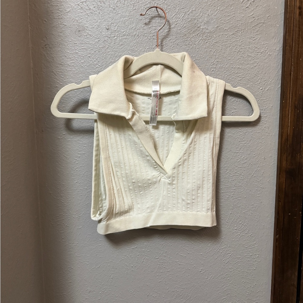 Urban Outfitters Cream Knit Top